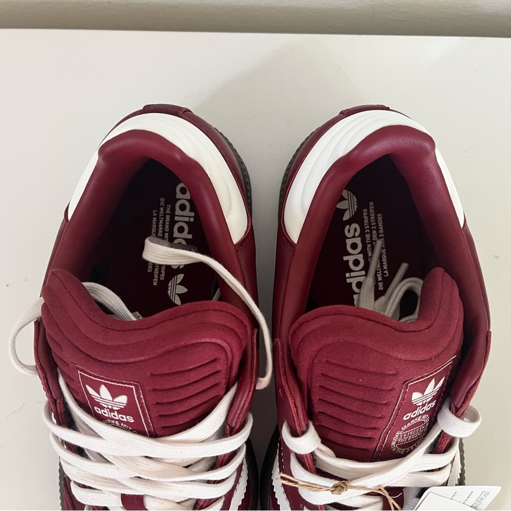 Adidas Samba XLG maroon Sneakers men 8 women’s 9 - Picture 3 of 7